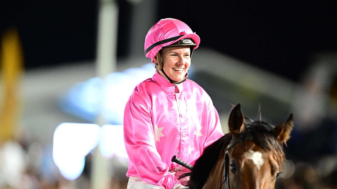 Vein Girl wins The Debut for trainers Chris and Corey Munce and jockey Cejay Graham. Picture: Grant Peters - Trackside Photography