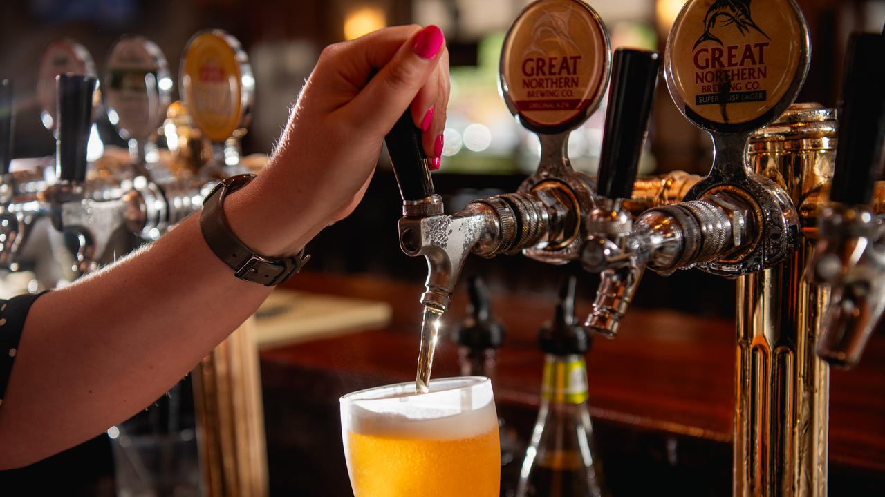 Generic imagery of beer pour at Hotel Darwin. Picture: Pema Tamang Pakhrin