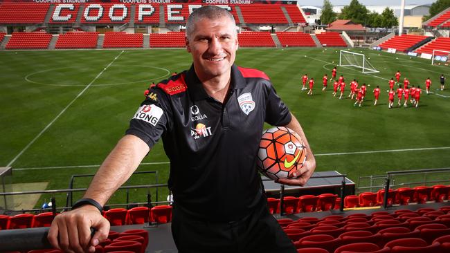 Adelaide United general manager of football Ante Kovacevic at Hindmarsh Stadium. Picture: Sarah Reed.