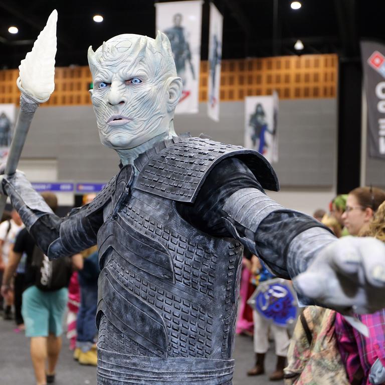 Supanova at Gold Coast Convention Centre. Brandon Schouten, 26, from the Sunshine Coast as the Night King from Game of Thrones. Photo by Richard Gosling