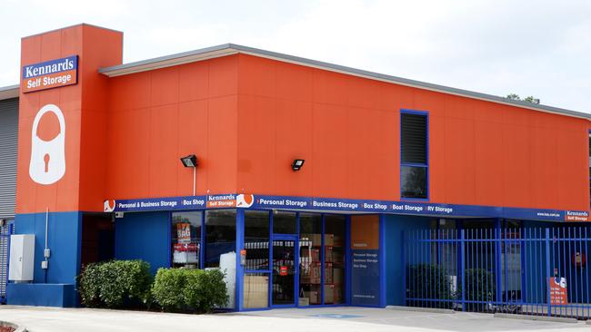 Kennards Self Storage in Penrith where it's alleged Andrew Sammut and Joshua Sainsbury packaged MDMA to supply at various festivals. Picture: Jonathan Ng