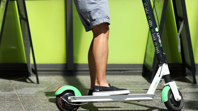 A Lime scooter rider. Picture: File