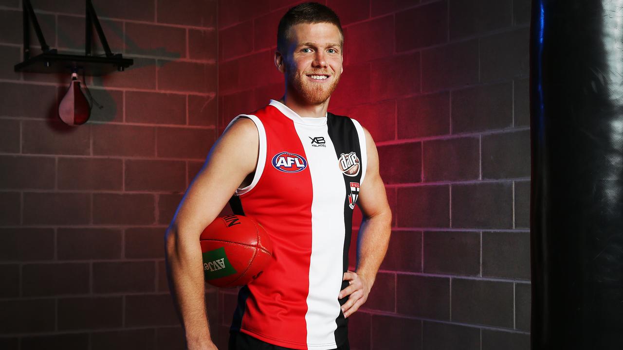 Dan Hannebery poses during a St Kilda Saints AFL Media Opportunity.