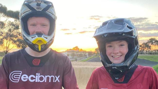 Jai Copland and Makenzie Copland, Geelong BMX. Picture: Supplied