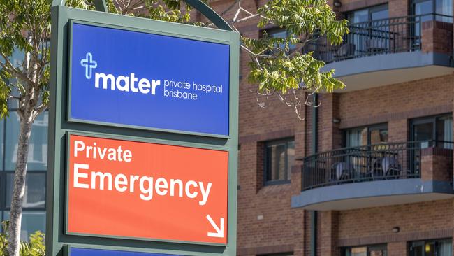 Mater Private Hospital Brisbane, on Vulture St, South Brisbane.