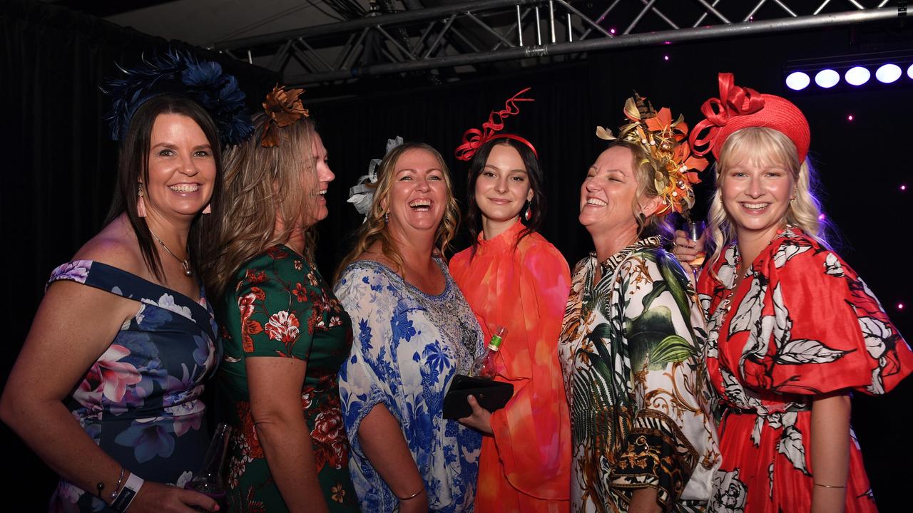 Table 48 on the dance floor at Darwin Ladies Day. Picture: (A)manda Parkinson