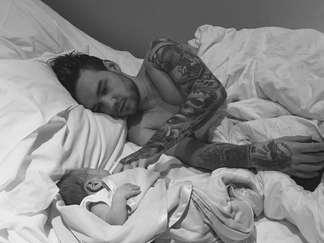 Cheryl shared this photo of Liam Payne with their then-baby son Bear.