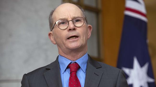 CMO Paul Kelly during a press conference in Parliament House, Canberra. Picture: NCA NewsWire /Gary Ramage