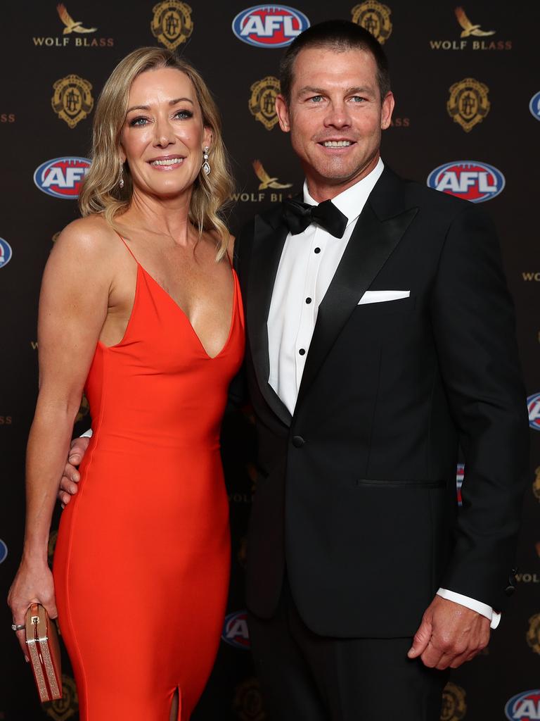 Ben Cousins with Kelley Hayes at the 2021 AFL Brownlow Medal. (Photo by Paul Kane/Getty Images)