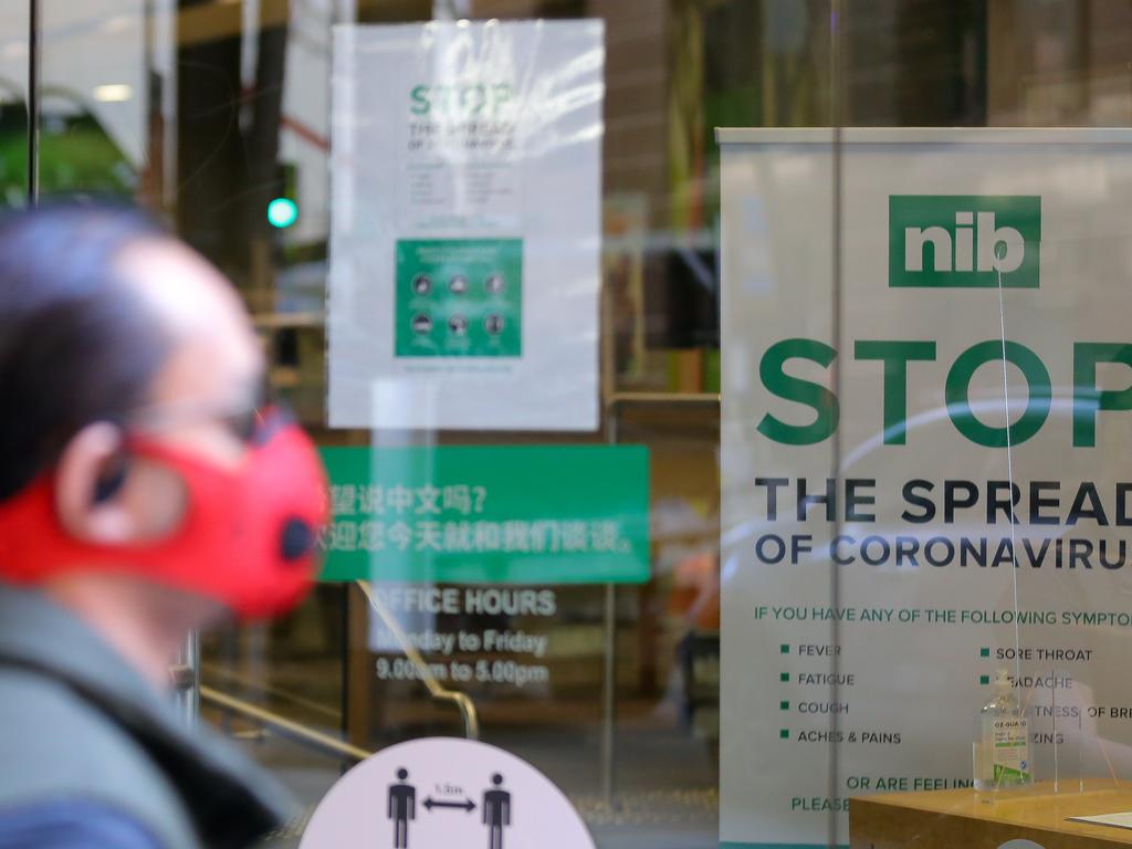 SYDNEY, AUSTRALIA - NewsWire Photos AUGUST 24, 2020: A nib Retail Centre branch is seen in Sydney. Picture: NCA NewsWire / Steven Saphore