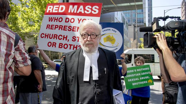 George Pell’s lawyer Robert Richter, QC, submitted 10 references to Chief Judge Peter Kidd. Picture: AP 