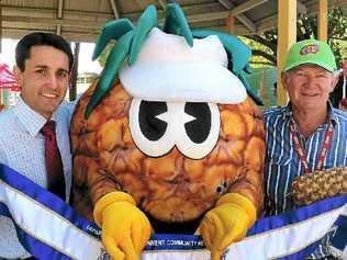 Amamoor farmer Chris Doyle was awarded the inaugural resilience award by Community Recovery and Resilience Minister David Crisafulli at the Ekka yesterday. Picture: Rae Wilson