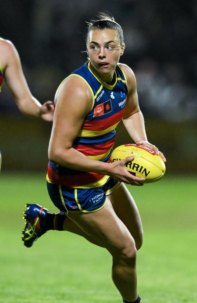 The Crows’ Ebony Marinoff will be one of the keys in their bumper final. Picture: Mark Brake/Getty Images.