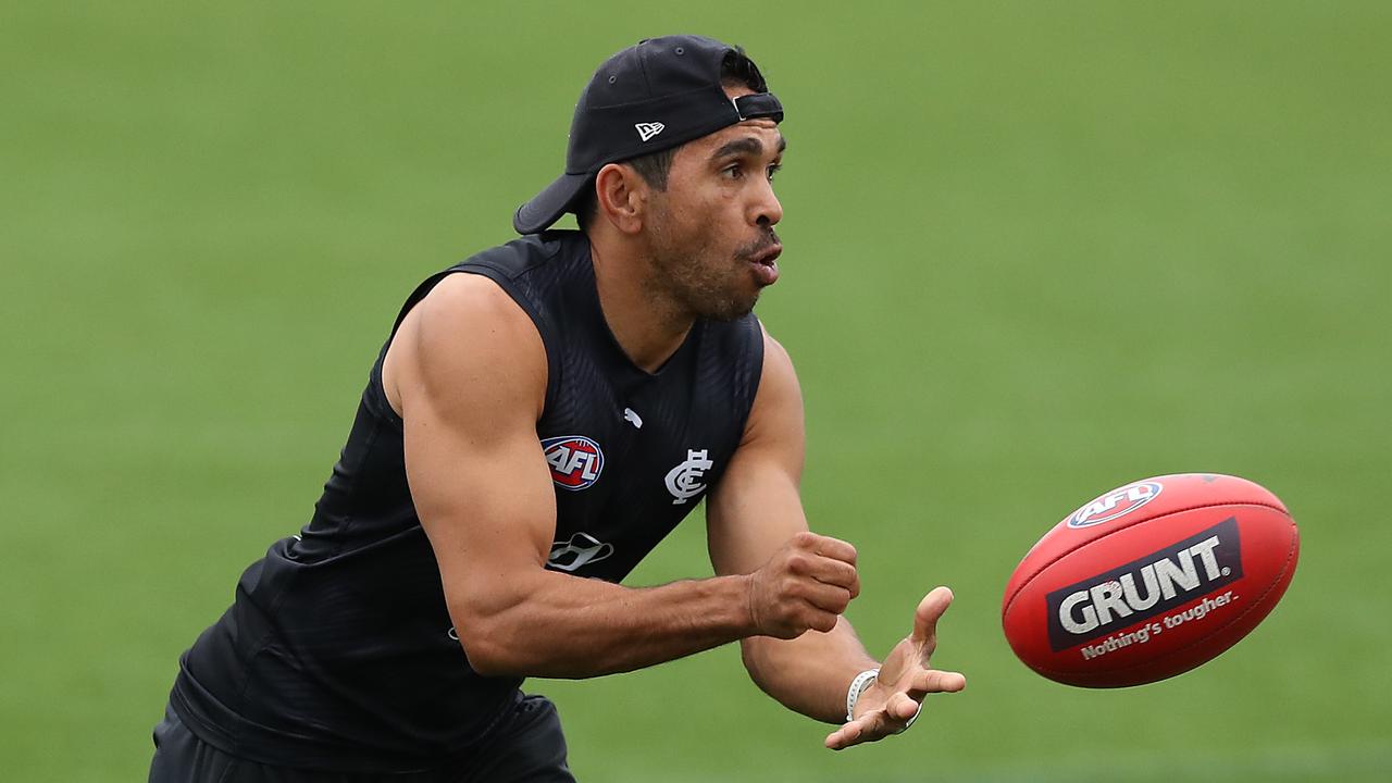 Eddie Betts is happy to be back at Carlton. Photo: Graham Denholm/Getty Images.