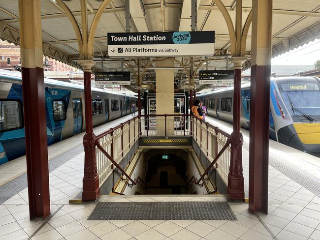 The Degraves Subway at Flinders Street Station has re-opened after closing in August 2022 to accommodate for Metro Tunnel works. Picture: Grace Frost, , --