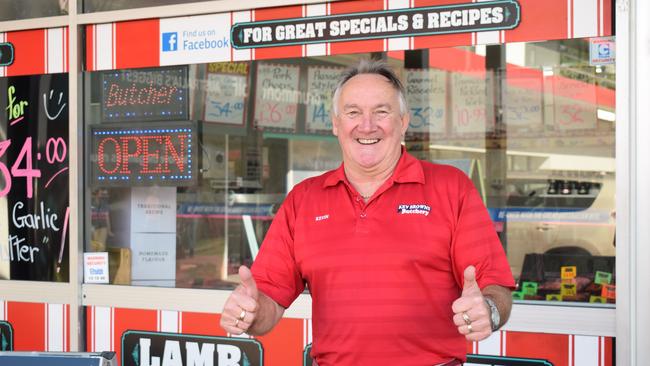 Kevin Brown, owner of Kev Brown's Butchery, is retiring after 52 years. Picture: Aden Stokes