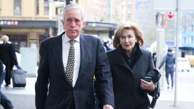 Katrina Dawson’s parents Alexander and Jane leave the Lindt Cafe Inquest. (Pic: Renee Nowytarger/The Australian).