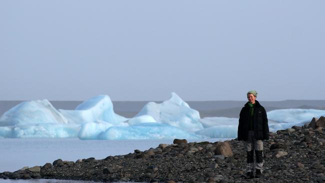 Here I am — I just stumbled upon some glaciers as I was driving along the main highway — Route 1.