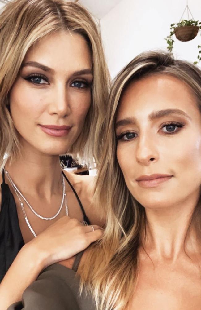 Renee Bargh with best friend Delta Goodrem