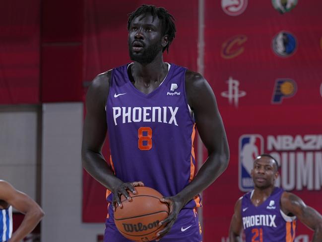 Jo Lual-Acuil played well for the Phoenix Suns in Summer League action on Wednesday. Picture: NBAE/Getty Images