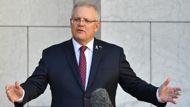 Prime Minister Scott Morrison says that ‘on current evidence, schools can be fully open’. Picture: Mick Tsikas/AAP