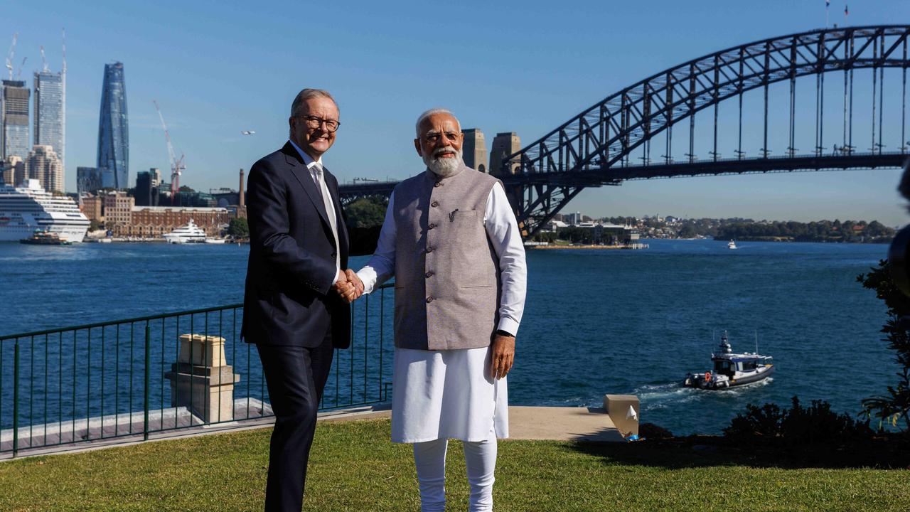 Mr Modi came to Australia on Monday for a three-day visit. Picture: NCA NewsWire / David Swift