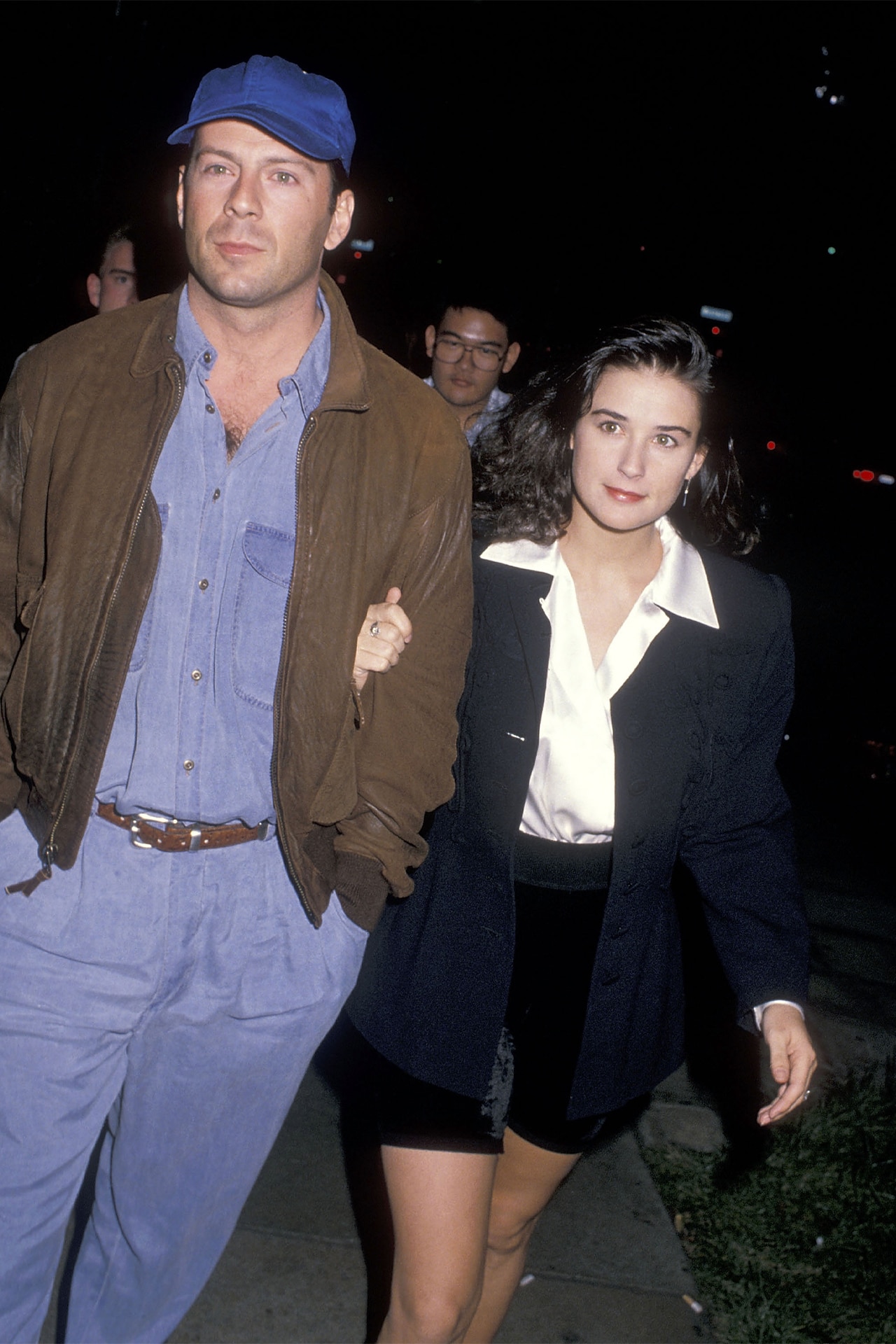 <p>Bruce Willis and Demi Moore</p>