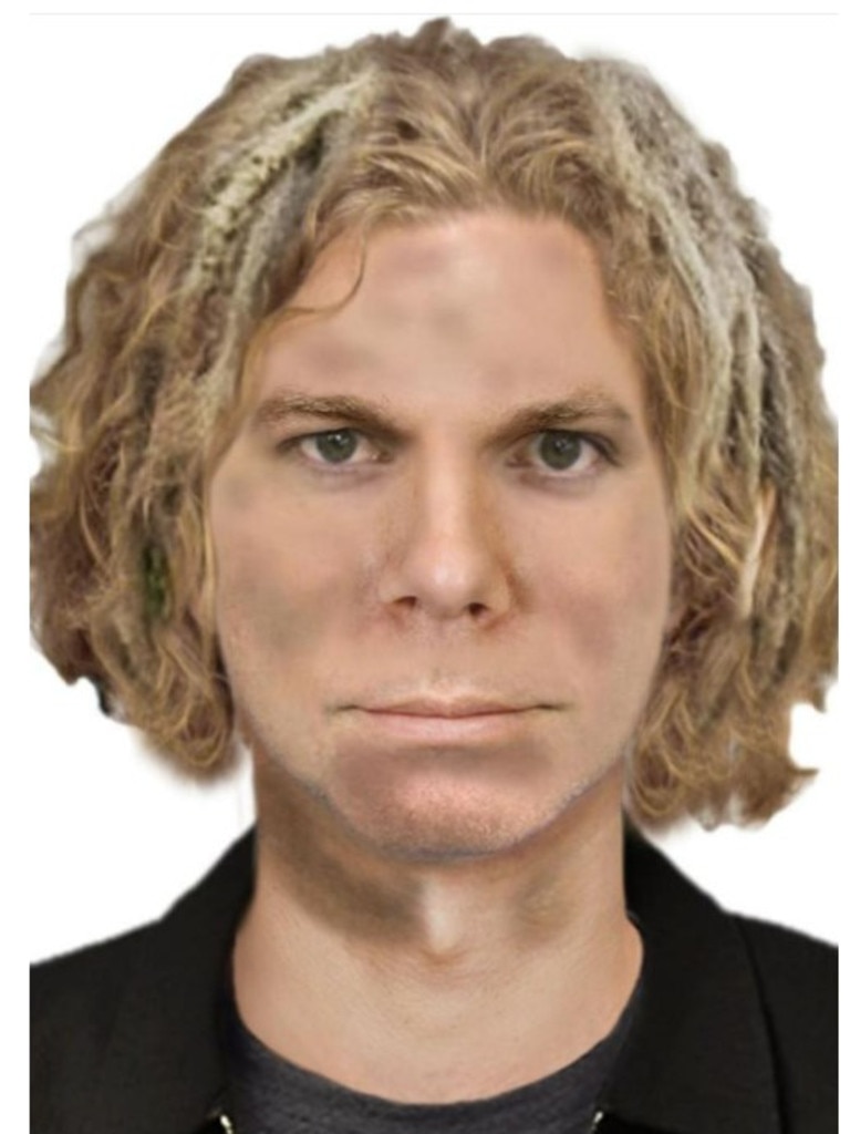 A computer-generated image of the man police want to speak to. Picture: Victoria Police