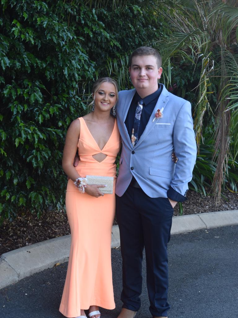 Ellie Rollison and Tyler Warren at at the Whitsunday Christian College school formal. Picture: Laura Thomas