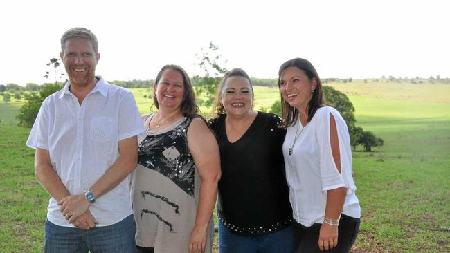 REGION SHOWCASE: The South Burnett Regional Council team responsible for the four-day media famil: Craig Tunley, Danita Potter, Kristy Board and Julie Foley. Picture: Madeline Grace