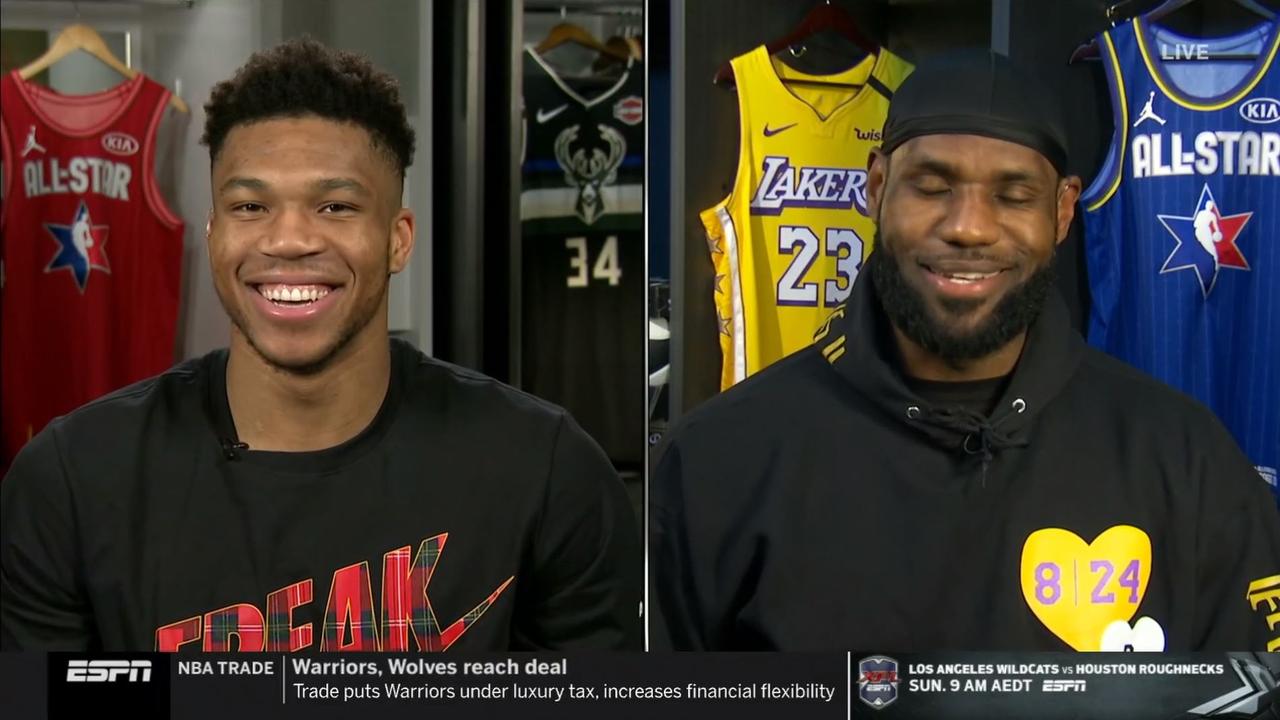 LeBron James and Giannis Antetokounmpo draft team rosters for 2019 NBA All-Star  Game