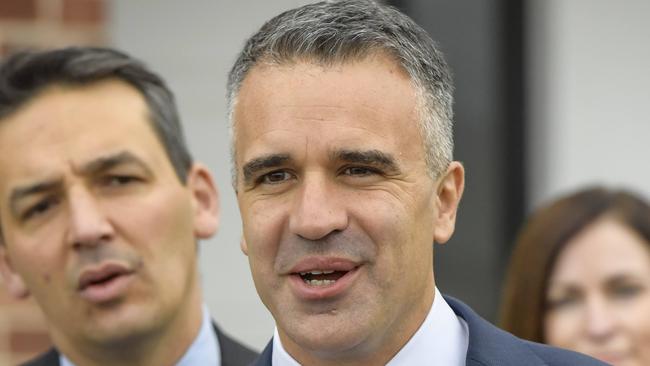 Premier Peter Malinauskas at a Blair Athol Housing Trust home construction announcement last year. Picture: RoyVPhotography