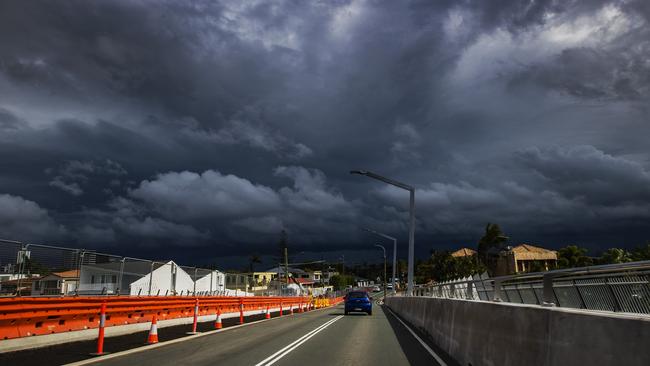 Storm clouds rolling over the Gold Coast in this photo snapped at the Isle of Capri. Picture: Nigel Hallett