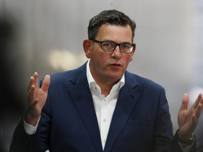 Premier, Daniel Andrews has held back on mandating third Covid vaccine doses. Picture: NCA NewsWire / David Crosling