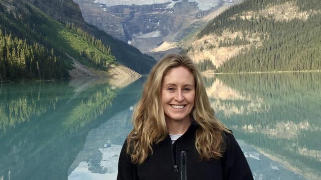 Angela Mollard in Lake Louise in 2015. Picture: Supplied