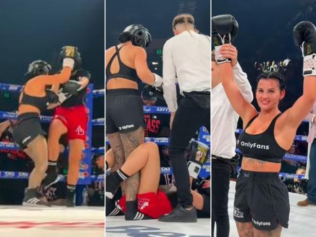 Renee Gracie boxing fight art