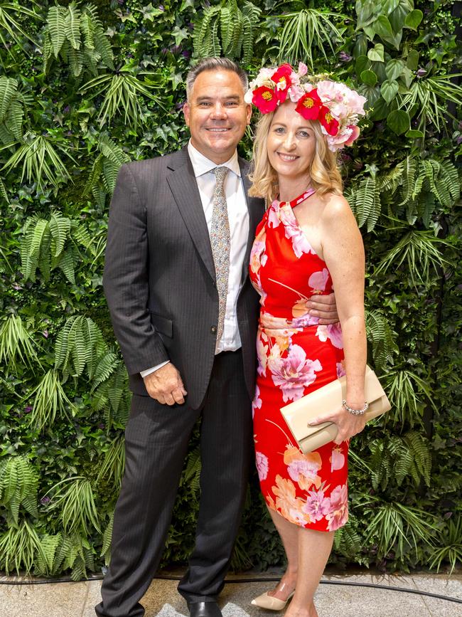 Cath Tonks and Ian Glew at Treasury Brisbane. Picture: AAP/Richard Walker