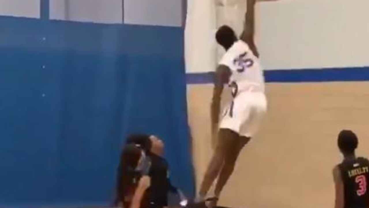 Jamal Brown is a 1.93m, 12yearold basketball phenomenon