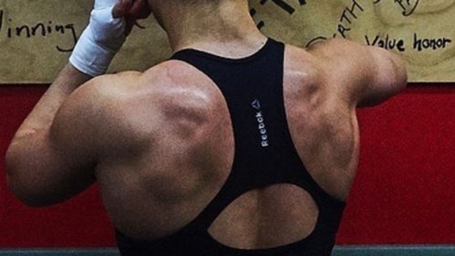 Those are some serious back muscles.