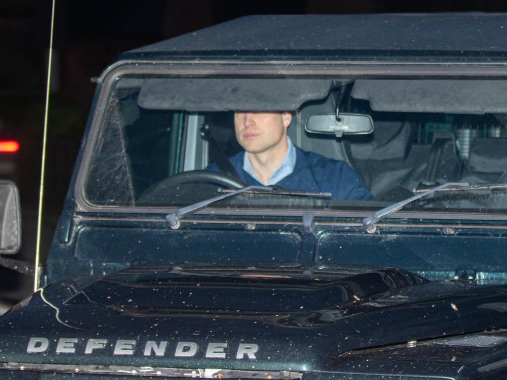 Prince William was spotted leaving the Sandringham Estate on Monday. Picture: Terry Harris / Bav Media / SplashNews.com / Media Mode