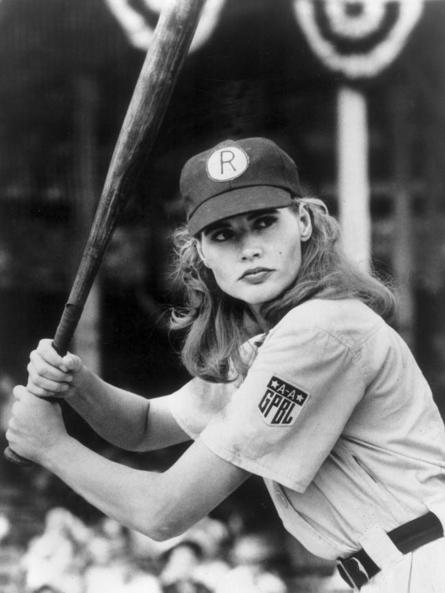Geena Davis in A League of Their Own.