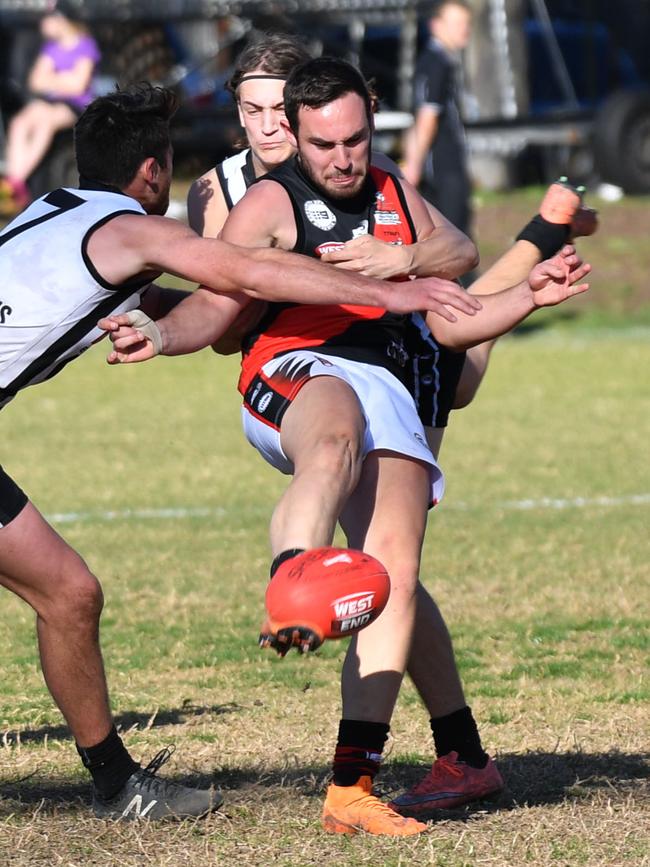 Dylan Schoenmakers is reigning division one premier Tea Tree Gully’s sole selection. Picture: AAP/Keryn Stevens