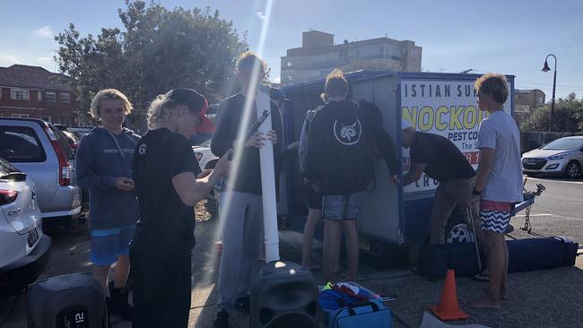 The trailer in North Cronulla.