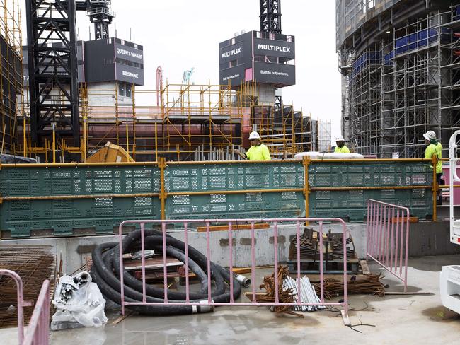 The Queen’s Wharf development in December 2020. Picture: Attila Csaszar