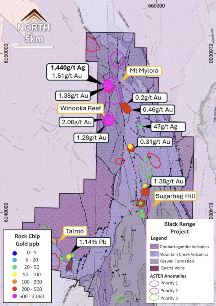 Legacy Minerals’ 1,440g T Silver, 2.06g T Gold Rock Chips Identify New 