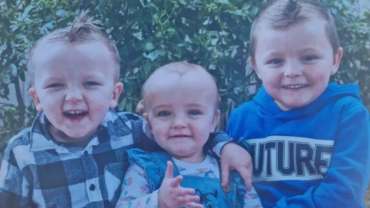 Isaac, Saige and Ashlynn McGregor were killed after a shed fire in a Corio backyard on October 22 last year. Photo: GoFundMe