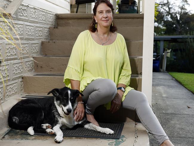 WEEKEND TELEGRAPH 9TH MAY 2024EMBARGOED - TALK TO JEFF DARMANIN BEFORE USE.Pictured at her home at Valentine on the Central Coast is Menopause sufferer Naomi Weatherburn-Reeves who has been affected by the HRT shortage for menopausal women.Picture: Richard Dobson