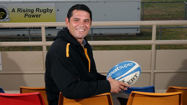 Emus Coach Jeremy Paul at the Nepean Rugby Park.