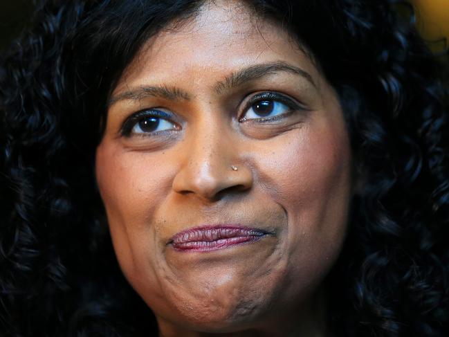 2018 Victorian State Election - Victorian Greens election night party in Docklands, Melbourne. Victorian Greens leader Samantha Ratnam. Picture: Mark Stewart