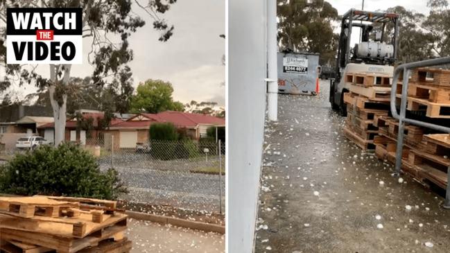 Giant hail in Adelaide